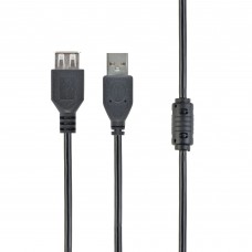 Кабель Cablexpert CCF-USB2-AMAF-6 подовжувач USB 2.0 AM/AF 1,8 м, феритовий фільтр (CCF-USB2-AMAF-6) Кабель Cablexpert CCF-USB2-AMAF-6 подовжувач USB 2.0 AM/AF 1,8 м, феритовий фільтр (CCF-USB2-AMAF-6)