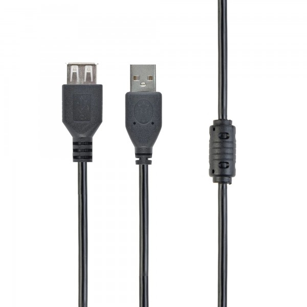 Кабель Cablexpert CCF-USB2-AMAF-6 подовжувач USB 2.0 AM/AF 1,8 м, феритовий фільтр (CCF-USB2-AMAF-6)