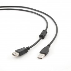 Кабель Cablexpert CCF-USB2-AMAF-6 подовжувач USB 2.0 AM/AF 1,8 м, феритовий фільтр (CCF-USB2-AMAF-6) Кабель Cablexpert CCF-USB2-AMAF-6 подовжувач USB 2.0 AM/AF 1,8 м, феритовий фільтр (CCF-USB2-AMAF-6)