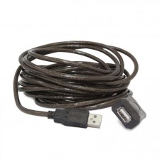 Кабель Cablexpert USB - USB V 2.0 (M/F), активний подовжувач, 10 м, чорний (UAE-01-10M) Кабель Cablexpert USB - USB V 2.0 (M/F), активний подовжувач, 10 м, чорний (UAE-01-10M)