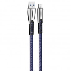 Кабель ColorWay USB - micro USB (M/M), 2.4 А, 1 м, Blue (CW-CBUM011-BL)