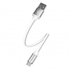 Кабель ColorWay USB - USB Type-C (M/M), 0.25 м, White (CW-CBUC001-WH) Кабель ColorWay USB - USB Type-C (M/M), 0.25 м, White (CW-CBUC001-WH)