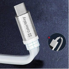 Кабель ColorWay USB - USB Type-C (M/M), 0.25 м, White (CW-CBUC001-WH) Кабель ColorWay USB - USB Type-C (M/M), 0.25 м, White (CW-CBUC001-WH)