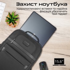 Рюкзак для ноутбука Promate Paramount BP 15.6" Black (paramount-bp)