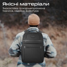 Рюкзак для ноутбука Promate Paramount BP 15.6" Black (paramount-bp)