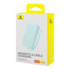 Універсальна мобільна батарея Baseus Magnetic Mini 10000mAh, 30W Blue (P1002210B333-00) Універсальна мобільна батарея Baseus Magnetic Mini 10000mAh, 30W Blue (P1002210B333-00)