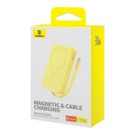 Універсальна мобільна батарея Baseus Magnetic Mini 10000mAh, 30W Yellow (P1002210BY23-00) Універсальна мобільна батарея Baseus Magnetic Mini 10000mAh, 30W Yellow (P1002210BY23-00)