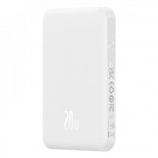 Універсальна мобільна батарея Baseus Magnetic Mini 5000mAh, 20W White (P10022107223-00)