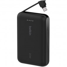 Універсальна мобільна батарея Belkin Power Bank 10000mAh 20W Black (BPB021HQBK) Універсальна мобільна батарея Belkin Power Bank 10000mAh 20W Black (BPB021HQBK)