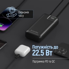 Універсальна мобільна батарея ColorWay Optimal Power 20000mAh Black (CW-PB200LPB5BK-PDD) Універсальна мобільна батарея ColorWay Optimal Power 20000mAh Black (CW-PB200LPB5BK-PDD)