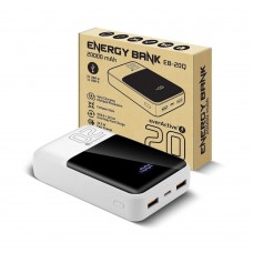 Універсальна мобільна батарея everActive EB-20Q 20000mAh White (EB-20Q)