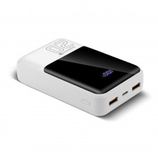 Універсальна мобільна батарея everActive EB-20Q 20000mAh White (EB-20Q)