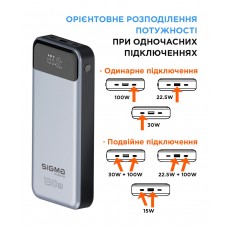 Універсальна мобільна батарея Sigma mobile X-Power SI30A7QLX 30000mAh Silver (4827798479117) Універсальна мобільна батарея Sigma mobile X-Power SI30A7QLX 30000mAh Silver (4827798479117)