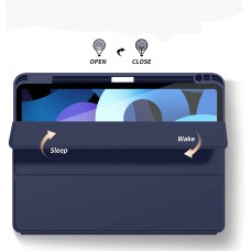 Чохол BeCover Tri Fold Soft TPU з кріпленням Apple Pencil для Apple iPad Air 11" M2 2024 Deep Blue (711401)