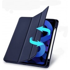 Чохол BeCover Tri Fold Soft TPU з кріпленням Apple Pencil для Apple iPad Air 11" M2 2024 Deep Blue (711401)