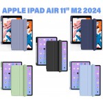 Чохол BeCover Tri Fold Soft TPU з кріпленням Apple Pencil для Apple iPad Air 11" M2 2024 Light Blue (711403)