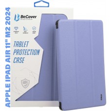 Чохол BeCover Tri Fold Soft TPU з кріпленням Apple Pencil для Apple iPad Air 11" M2 2024 Purple (711404)