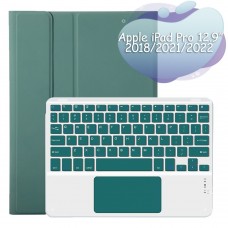 Чохол з бездротовою клавіатурою (TouchPad) BeCover для Apple iPad Pro 12.9 (2020/2021/2022) Dark Green (712383)