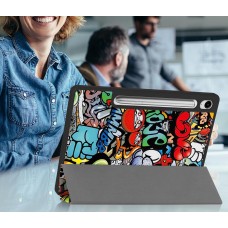 Чохол-книжка BeCover Flexible TPU Mate для Samsung Galaxy Tab S9 (SM-X710/SM-X716)/S9 FE (SM-X510/SM-X516B) Graffiti (712534)