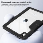 Чохол-книжка BeCover Rugged Origami Transparent з кріпленням Apple Pencil для Apple iPad 10.9" (2022/2024)/iPad (А16) 2025 11" Black (714966) Чохол-книжка BeCover Rugged Origami Transparent з кріпленням Apple Pencil для Apple iPad 10.9" (2022/2024)/iPad (А16) 2025 11" Black (714966)