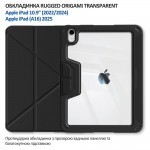 Чохол-книжка BeCover Rugged Origami Transparent з кріпленням Apple Pencil для Apple iPad 10.9" (2022/2024)/iPad (А16) 2025 11" Black (714966) Чохол-книжка BeCover Rugged Origami Transparent з кріпленням Apple Pencil для Apple iPad 10.9" (2022/2024)/iPad (А16) 2025 11" Black (714966)