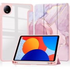 Чохол-книжка BeCover Soft Edge TPU для Xiaomi Redmi Pad SE 8.7 Pink Marble (712576)