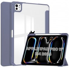 Чохол-книжка BeCover Soft Edge TPU з кріпленням Apple Pencil для Apple iPad Pro 11" M4 2024 Purple (711716)