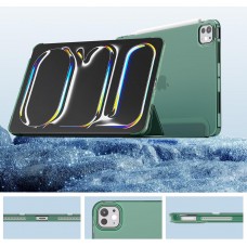 Чохол-книжка BeCover Tri Fold Hard для Apple iPad Pro 11" M4 2024 Dark Green (711727)