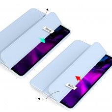 Чохол-книжка BeCover Tri Fold Soft TPU Silicone для Apple iPad Air 13" M2 2024 Light Blue (711741)