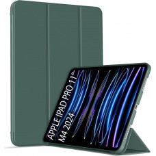 Чохол-книжка BeCover Tri Fold Soft TPU Silicone для Apple iPad Pro 11" M4 2024 Dark Green (711746)
