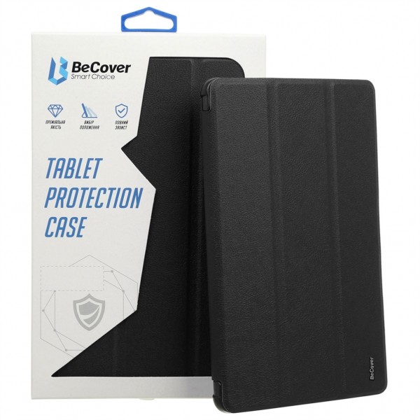 Чохол-книжка BeCover Ultra Slim Origami Transparent з кріпленням Apple Pencil для Apple iPad Air (4/5) 2020/2022 10.9" Black (711102)