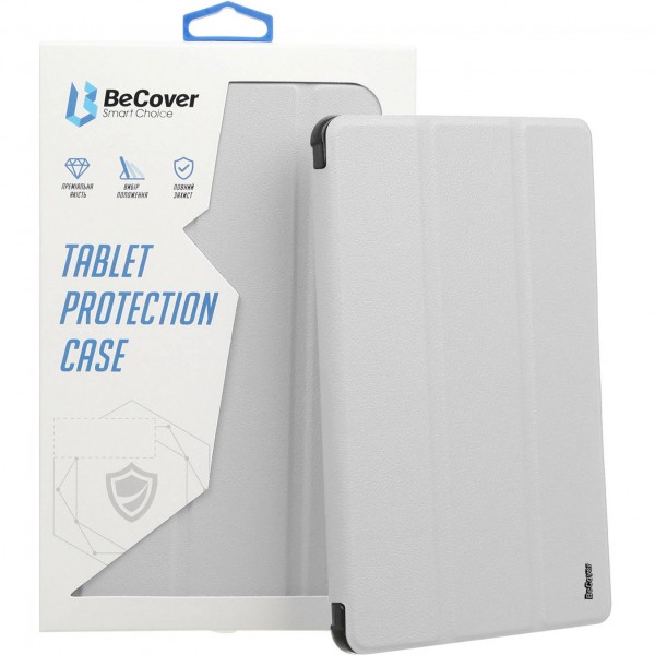 Чохол-книжка BeCover Ultra Slim Origami Transparent з кріпленням Apple для Apple iPad Mini 7 2024 Gray (712935)