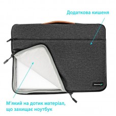Чохол-сумка для ноутбука Grand-X SLX-13D 13" Dark Grey (SLX-13D)