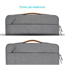 Чохол-сумка для ноутбука Grand-X SLX-15G 15" Grey (SLX-15G)