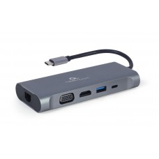 Док станція Cablexpert USB-C 7-в-1 (A-CM-COMBO7-01)