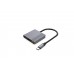 Док-станція Cablexpert USB-C 3-в-1 (A-CM-COMBO3-05)