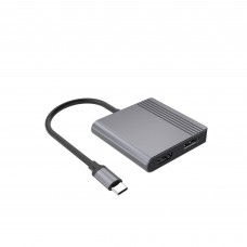 Док-станція Cablexpert USB-C 3-в-1 (A-CM-HDMIFDPF-01)