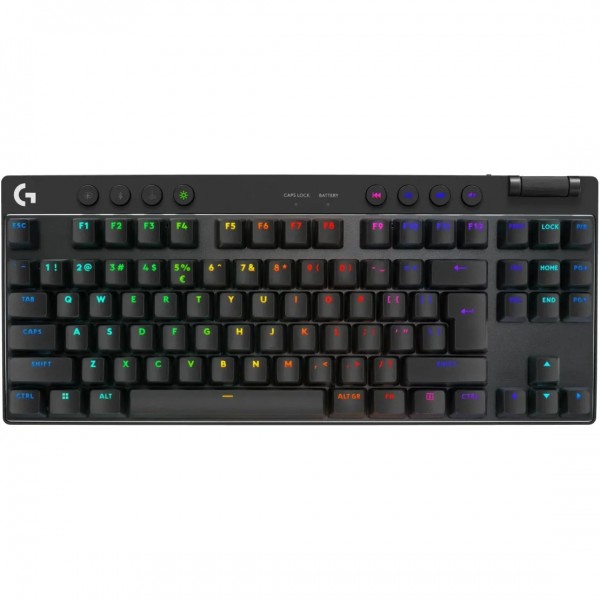 Клавiатура бездротова Logitech G PRO X TKL Lightspeed Black Tactile (920-012136)