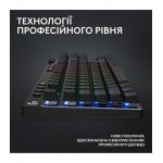 Клавiатура бездротова Logitech G PRO X TKL Lightspeed Black Tactile (920-012136)