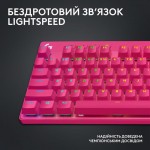 Клавiатура бездротова Logitech G PRO X TKL Lightspeed Magenta (920-012159) Клавiатура бездротова Logitech G PRO X TKL Lightspeed Magenta (920-012159)