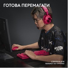 Клавiатура бездротова Logitech G PRO X TKL Lightspeed Magenta (920-012159)