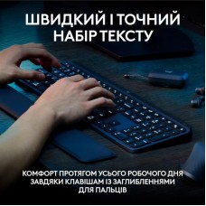 Клавiатура бездротова Logitech MX Keys S Graphite (920-011593)