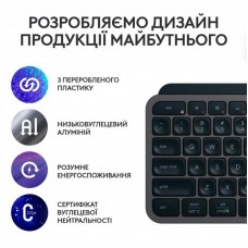 Клавiатура бездротова Logitech MX Keys S Graphite (920-011593)