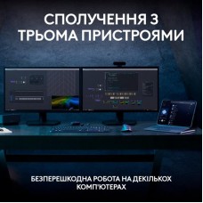 Клавiатура бездротова Logitech MX Keys S Graphite (920-011593)