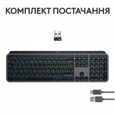Клавiатура бездротова Logitech MX Keys S Graphite (920-011593)