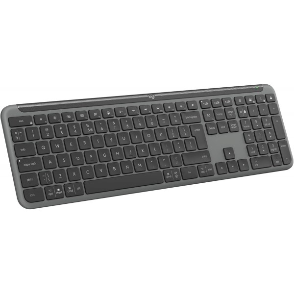 Клавiатура бездротова Logitech Signature Slim K950 US Graphite USB (920-012465)