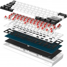 Клавіатура GamePro Genesis Infinity MK130BW Black/White (MK130BW)