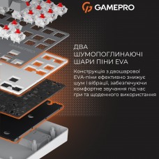 Клавіатура GamePro Genesis Metallic MK110G Outemu Red Swithes USB Gray (MK110G)