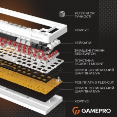 Клавіатура GamePro Genesis MK116 Silverlight (MK116)