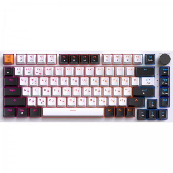 Клавіатура GamePro MK160W Red з Hot-Swap RGB White (MK160W)